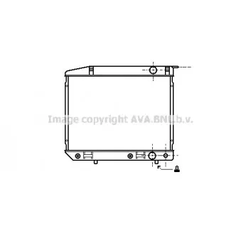 Radiateur, refroidissement du moteur AVA QUALITY COOLING