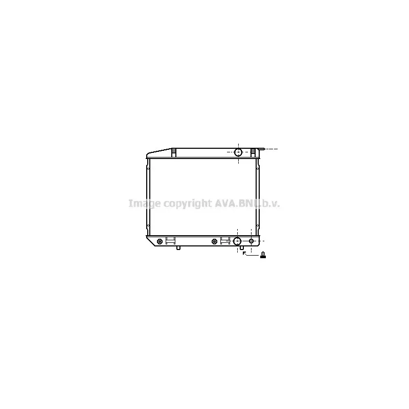 Radiateur, refroidissement du moteur AVA QUALITY COOLING MS2047