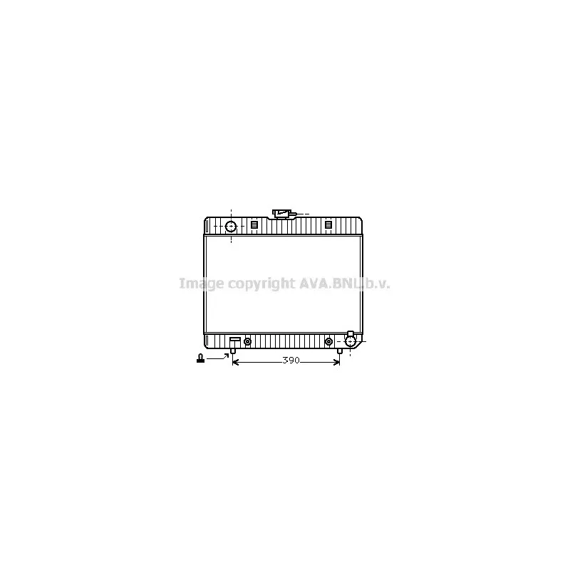 Radiateur, refroidissement du moteur AVA QUALITY COOLING MS2048