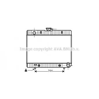 Radiateur, refroidissement du moteur AVA QUALITY COOLING MS2055
