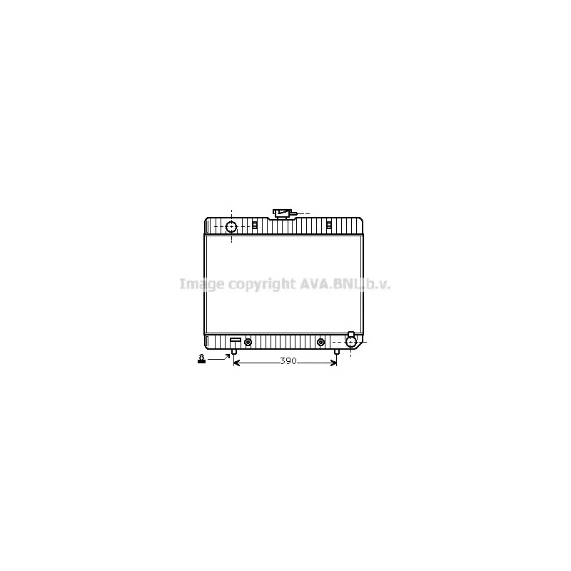 Radiateur, refroidissement du moteur AVA QUALITY COOLING MS2055