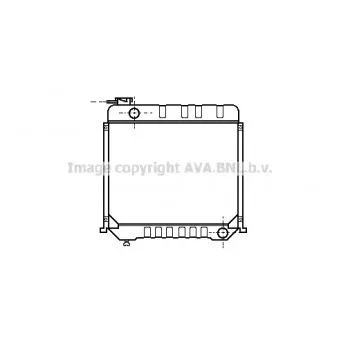 Radiateur, refroidissement du moteur AVA QUALITY COOLING MS2059