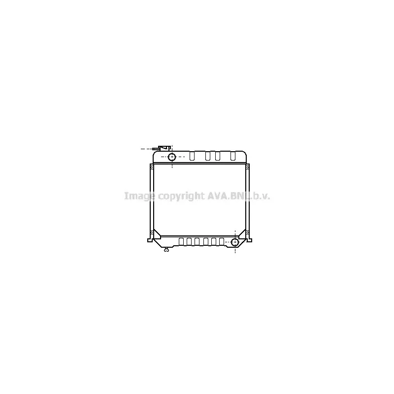Radiateur, refroidissement du moteur AVA QUALITY COOLING MS2059