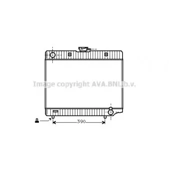 Radiateur, refroidissement du moteur AVA QUALITY COOLING MS2060