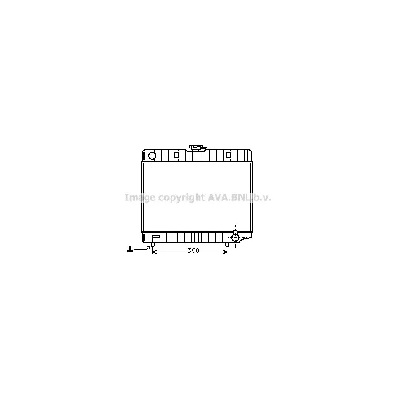 Radiateur, refroidissement du moteur AVA QUALITY COOLING MS2060