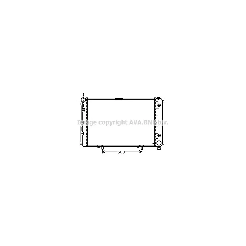 Radiateur, refroidissement du moteur AVA QUALITY COOLING MS2061
