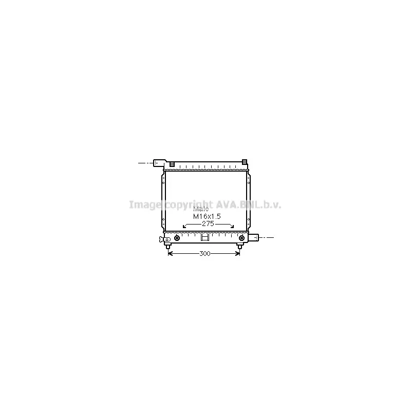Radiateur, refroidissement du moteur AVA QUALITY COOLING MS2064