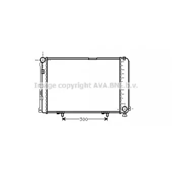 Radiateur, refroidissement du moteur AVA QUALITY COOLING MS2067