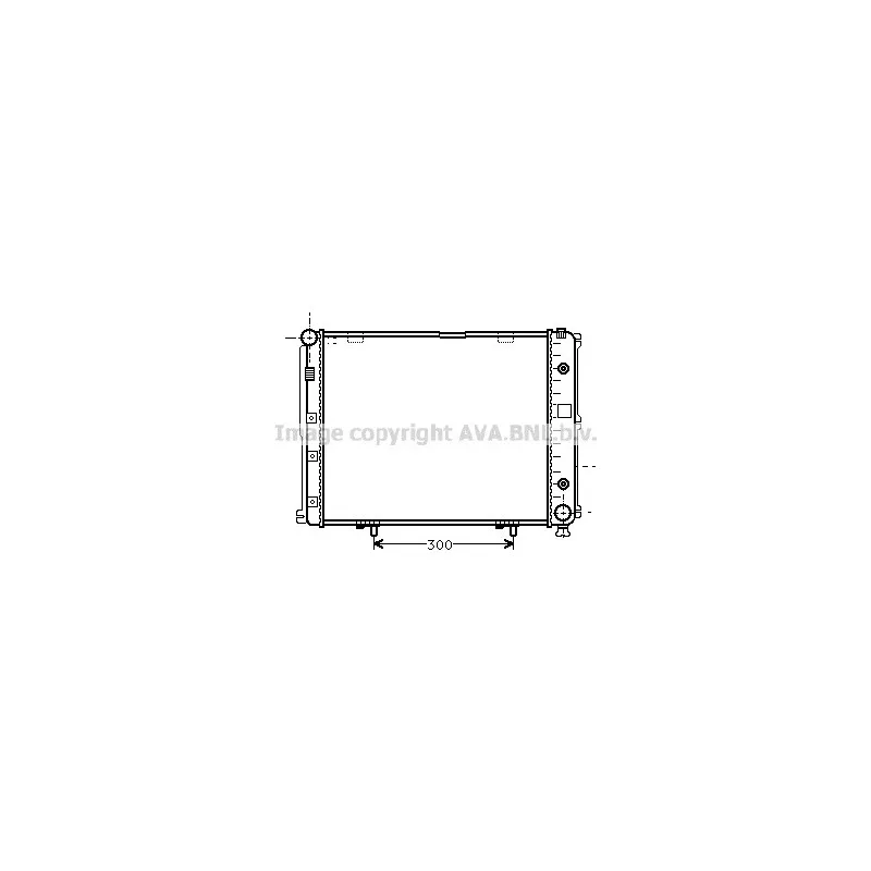 Radiateur, refroidissement du moteur AVA QUALITY COOLING MS2068