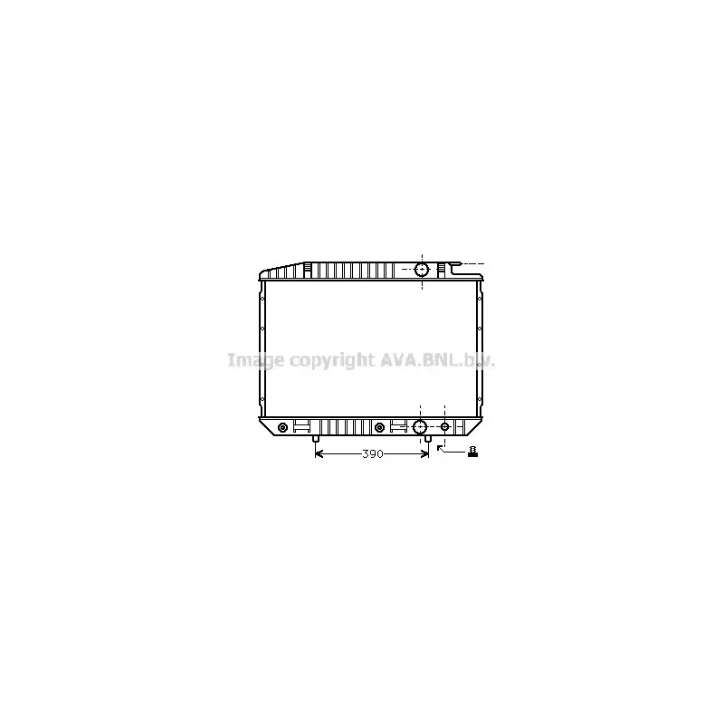 Radiateur, refroidissement du moteur AVA QUALITY COOLING MS2070