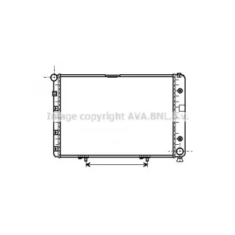 Radiateur, refroidissement du moteur AVA QUALITY COOLING MS2077