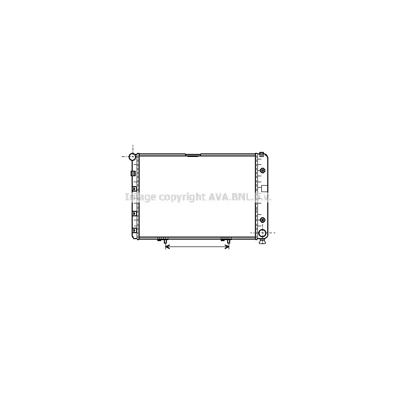 Radiateur, refroidissement du moteur AVA QUALITY COOLING MS2077