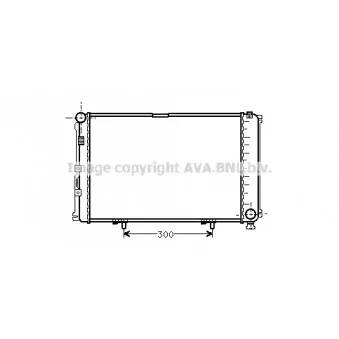 Radiateur, refroidissement du moteur AVA QUALITY COOLING