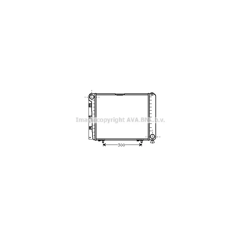 Radiateur, refroidissement du moteur AVA QUALITY COOLING MS2079