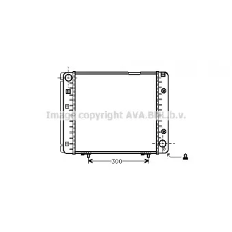 Radiateur, refroidissement du moteur AVA QUALITY COOLING