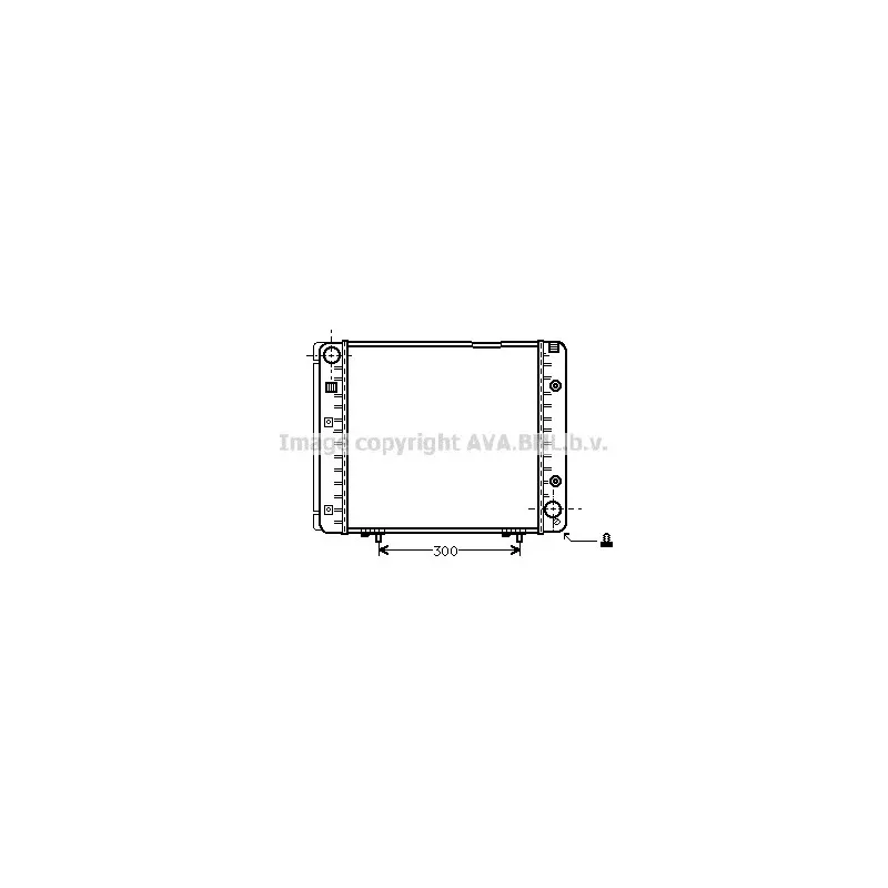 Radiateur, refroidissement du moteur AVA QUALITY COOLING MS2080