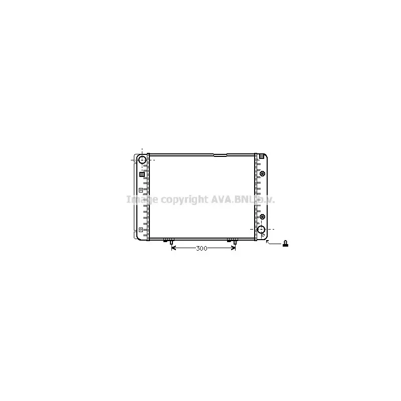 Radiateur, refroidissement du moteur AVA QUALITY COOLING MS2082
