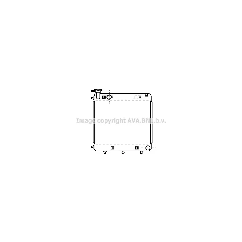 Radiateur, refroidissement du moteur AVA QUALITY COOLING MS2085