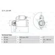 Démarreur BOSCH 0 986 023 110 - Visuel 1