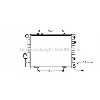 Radiateur, refroidissement du moteur AVA QUALITY COOLING MS2096