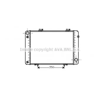 Radiateur, refroidissement du moteur AVA QUALITY COOLING MS2099