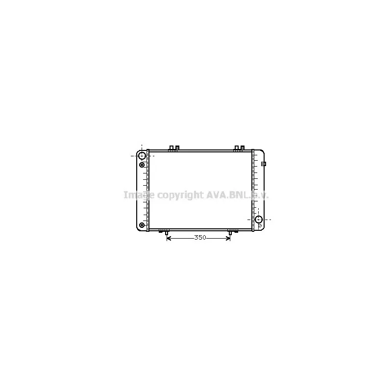 Radiateur, refroidissement du moteur AVA QUALITY COOLING MS2099