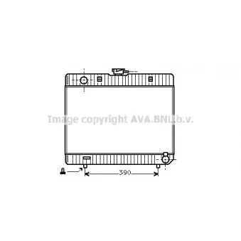 Radiateur, refroidissement du moteur AVA QUALITY COOLING MS2103