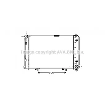 Radiateur, refroidissement du moteur AVA QUALITY COOLING MS2110
