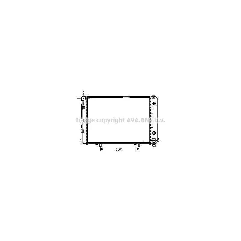 Radiateur, refroidissement du moteur AVA QUALITY COOLING MS2110