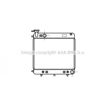Radiateur, refroidissement du moteur AVA QUALITY COOLING MS2122