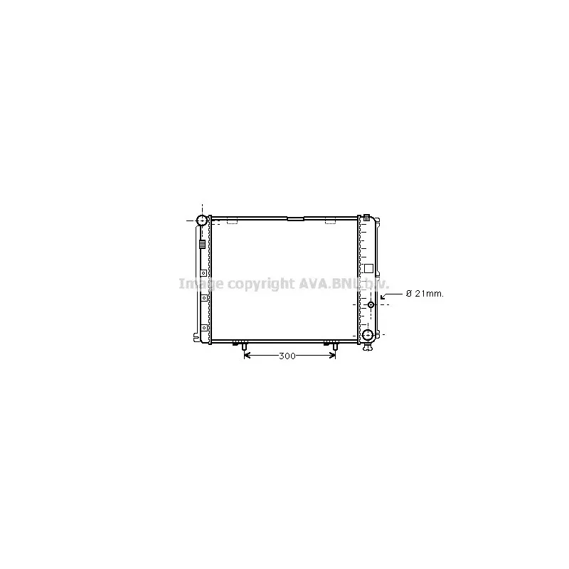 Radiateur, refroidissement du moteur AVA QUALITY COOLING MS2126