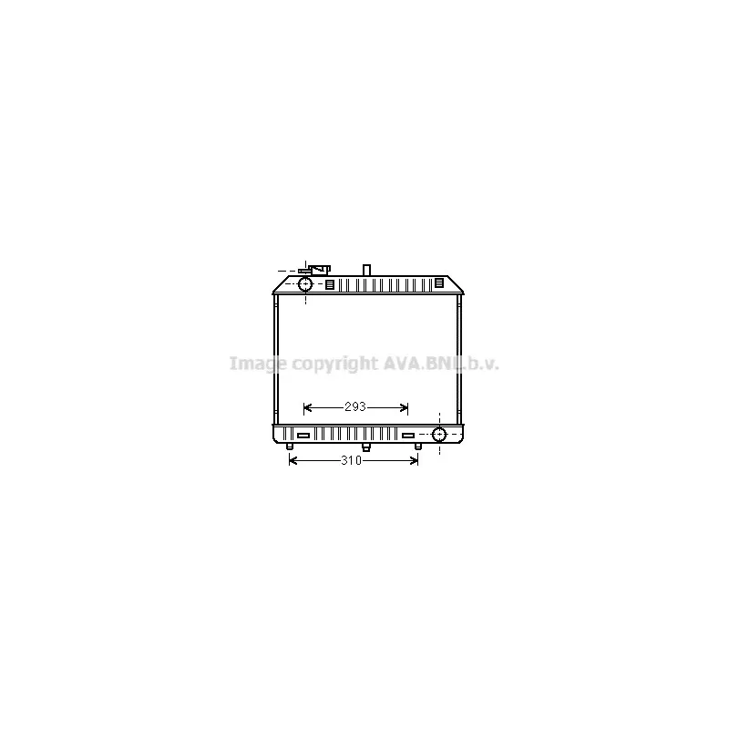 Radiateur, refroidissement du moteur AVA QUALITY COOLING MS2127