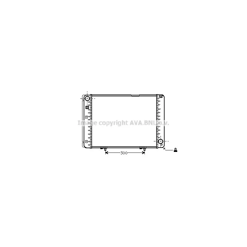 Radiateur, refroidissement du moteur AVA QUALITY COOLING MS2128