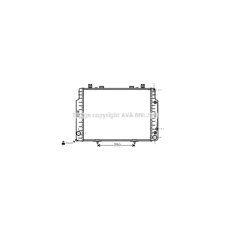 Radiateur, refroidissement du moteur AVA QUALITY COOLING MS2129