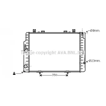Radiateur, refroidissement du moteur AVA QUALITY COOLING