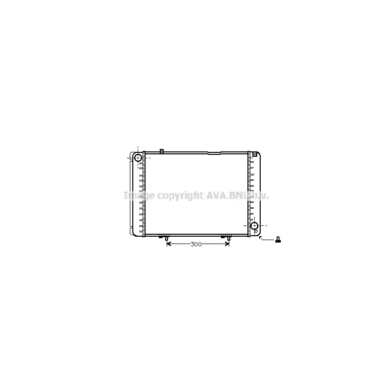 Radiateur, refroidissement du moteur AVA QUALITY COOLING MS2134