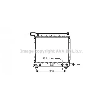 Radiateur, refroidissement du moteur AVA QUALITY COOLING MS2137