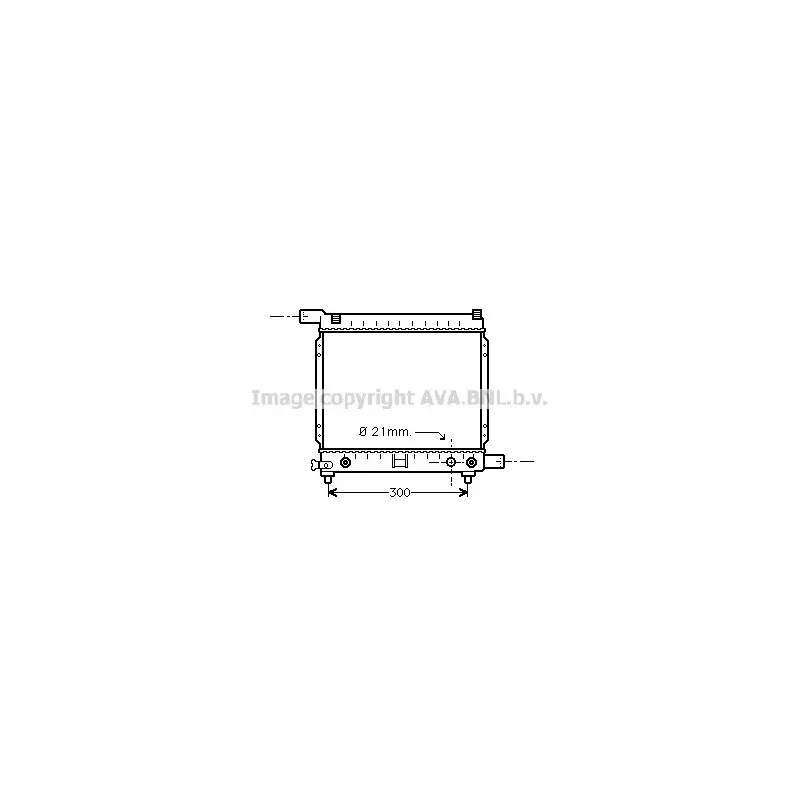 Radiateur, refroidissement du moteur AVA QUALITY COOLING MS2137