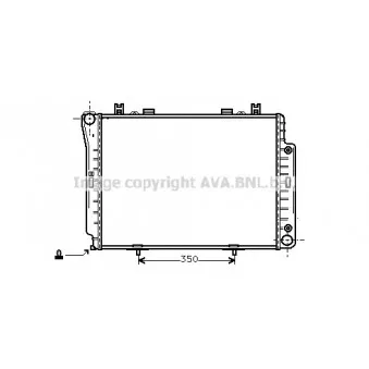 Radiateur, refroidissement du moteur AVA QUALITY COOLING MS2143