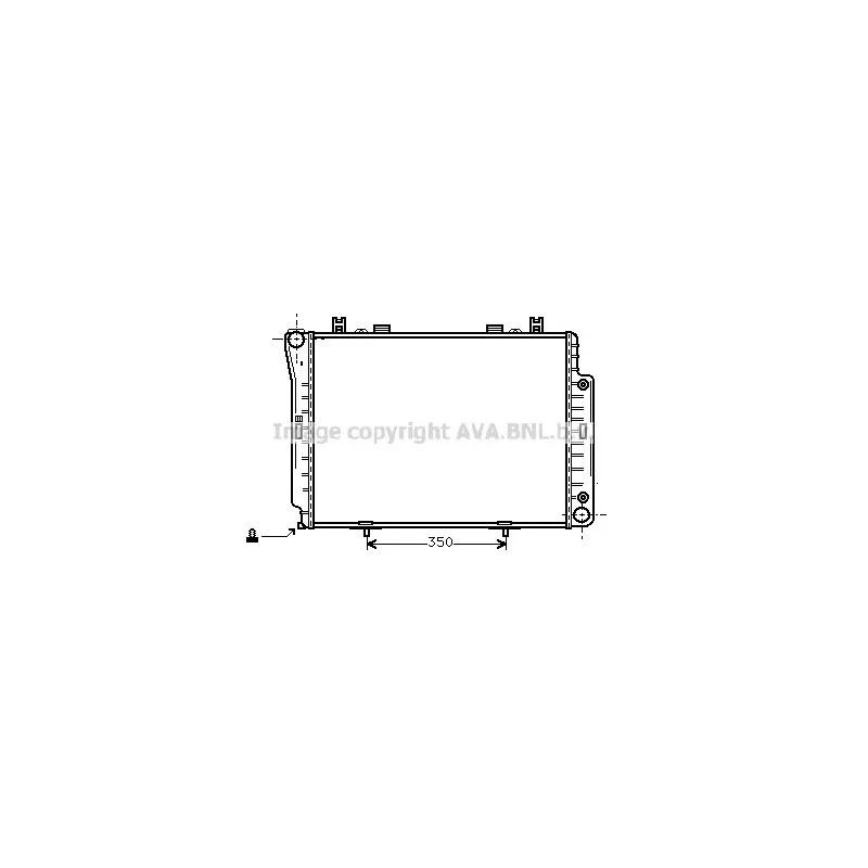 Radiateur, refroidissement du moteur AVA QUALITY COOLING MS2143