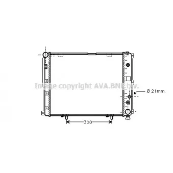 Radiateur, refroidissement du moteur AVA QUALITY COOLING MS2148