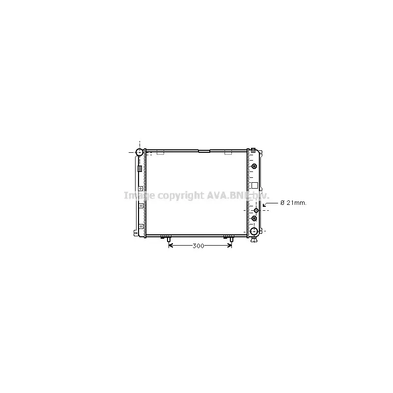 Radiateur, refroidissement du moteur AVA QUALITY COOLING MS2148