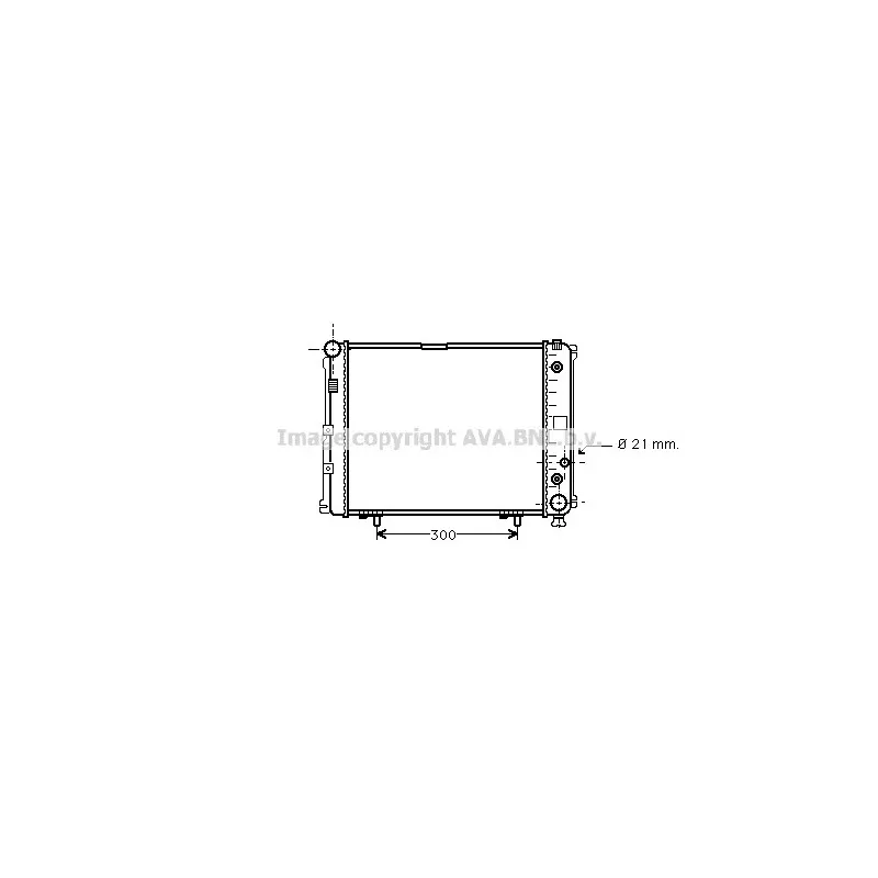 Radiateur, refroidissement du moteur AVA QUALITY COOLING MS2162