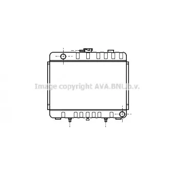 Radiateur, refroidissement du moteur AVA QUALITY COOLING MS2168