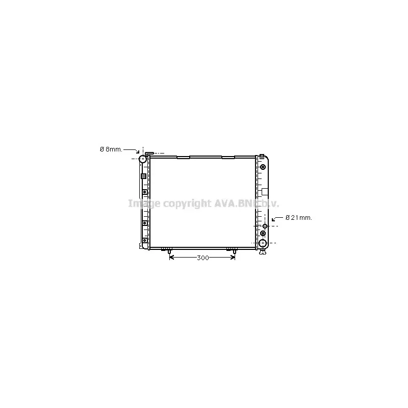 Radiateur, refroidissement du moteur AVA QUALITY COOLING MS2178