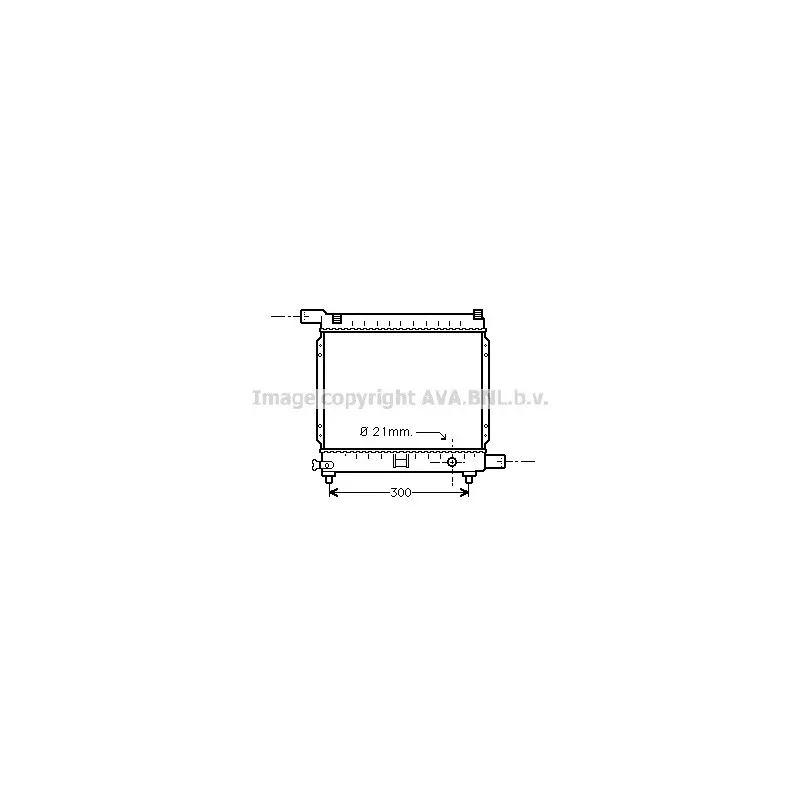 Radiateur, refroidissement du moteur AVA QUALITY COOLING MS2179