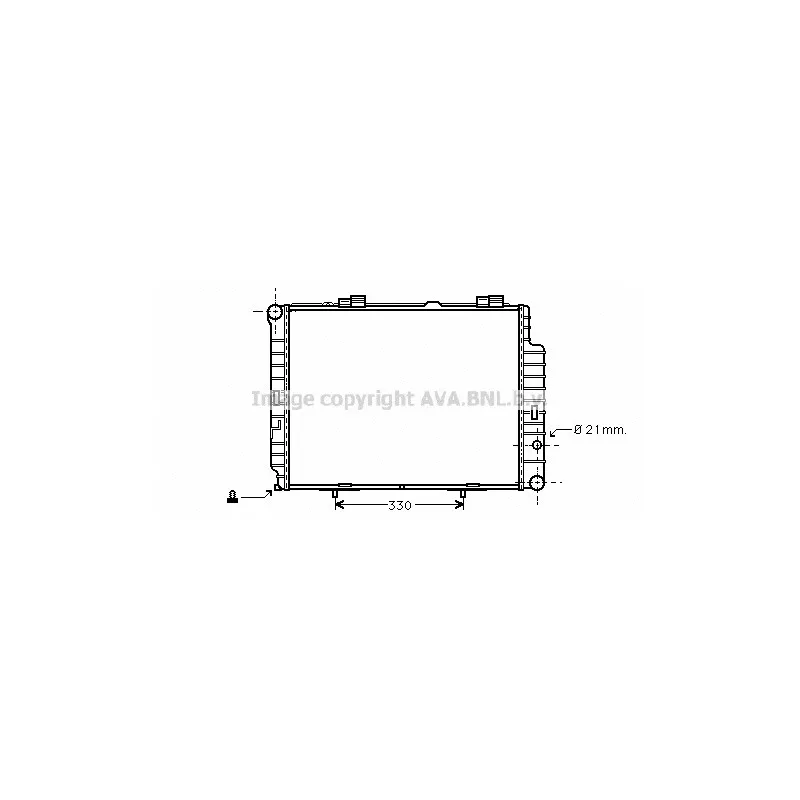 Radiateur, refroidissement du moteur AVA QUALITY COOLING MS2202