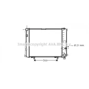 Radiateur, refroidissement du moteur AVA QUALITY COOLING