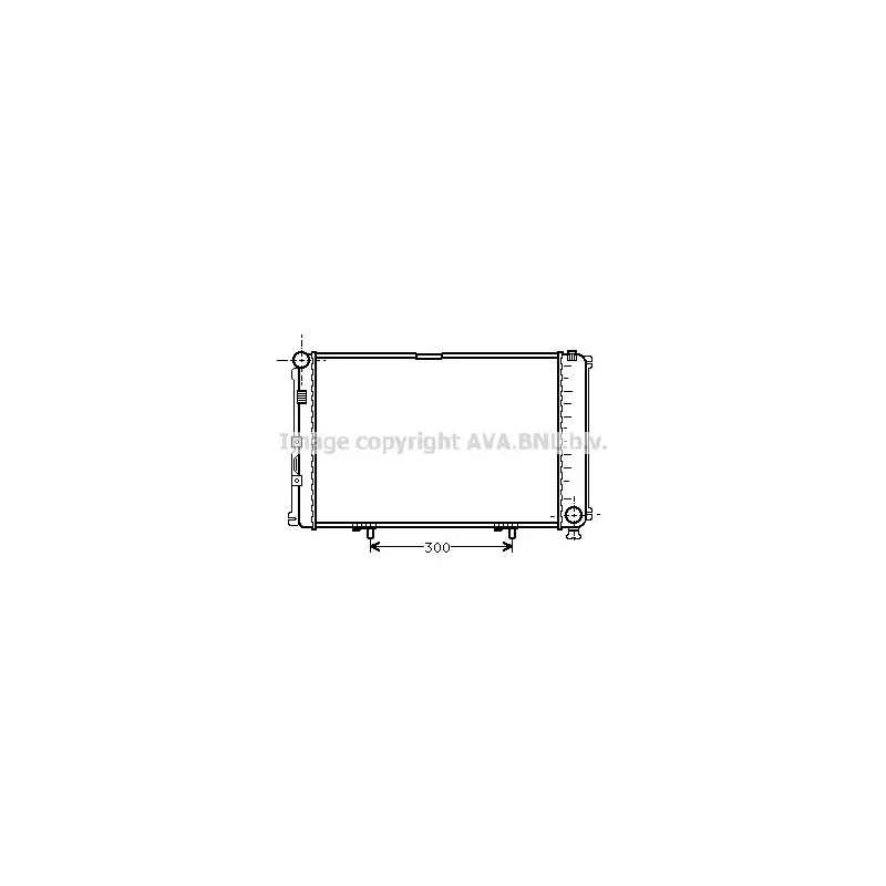 Radiateur, refroidissement du moteur AVA QUALITY COOLING MS2211