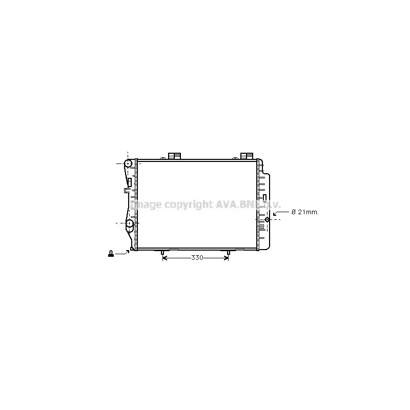 Radiateur, refroidissement du moteur AVA QUALITY COOLING MS2212